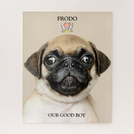 Aangepaste foto's met kerstmis Onze goede jongen Legpuzzel (Verticaal)