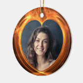 Aangepaste foto's met Oranje Afstuderen Keepomwill Keramisch Ornament (Links)