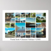 Aangepaste foto's met reisbestemming Trendy Instag Poster (Voorkant)