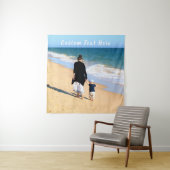 Aangepaste foto's met uw foto's en tekst wandkleed (In Situ (horizontaal))