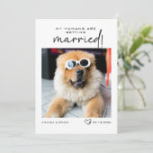 Aangepaste foto's Mijn mensen gaan trouwen Save The Date (Staand voorkant)