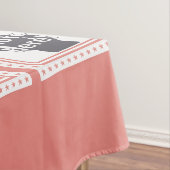 AANGEPASTE FOTO'S, MONOGRAM- EN KLEURTSTOF TAFELKLEED (Voorbeeld)