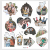 Aangepaste foto's Mooie Leuke Vormen Sticker (Vel)