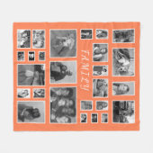 Aangepaste foto's Naam 26 Afbeeldingen zwart-wit k Fleece Deken (Voorkant (Horizontaal))