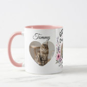 Aangepaste foto's & namen Kat Moeder Cadeau Mok (Links)