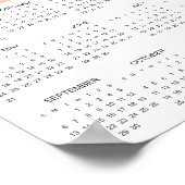 Aangepaste foto's Nieuwjaar 12 maand 2026 Kalender Poster (Hoek)