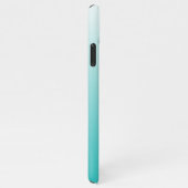 Aangepaste foto's Ombre Aqua Turquoise Seaglass Gr iPhone Hoesje (Rechterkant)