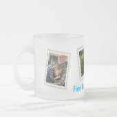 Aangepaste foto's op eerste klasse opa Beste opa 3 Matglas Koffiemok (Links)