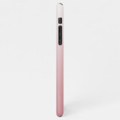 Aangepaste foto's op ombre Dusty Blush Roos roze iPhone Hoesje (Linkerkant)