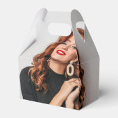 Aangepaste Foto's Party Selfie Afbeelding Fotograf Bedankdoosjes (Achterkant)