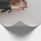 Aangepaste Foto's Party Selfie Afbeelding Fotograf Cadeaupapier (Hoek)