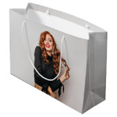 Aangepaste Foto's Party Selfie Afbeelding Fotograf Groot Cadeauzakje (Achterkant Gekanteld)