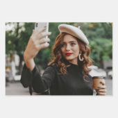 Aangepaste Foto's Party Selfie Afbeelding Fotograf Inpakpapier Vel (Voorkant 3)