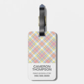 Aangepaste foto's plakband stripe bagagelabel (Achterkant verticaal)