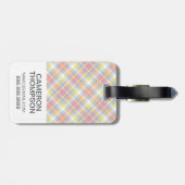 Aangepaste foto's plakband stripe bagagelabel (Achterkant horizontaal)