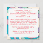 Aangepaste foto's Proost op 25 jaar 25e verjaardag Kaart (Achterkant)