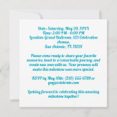 Aangepaste foto's Proost op 80 jaar 80ste verjaard Kaart (Achterkant)