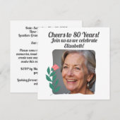 Aangepaste foto's Proost op 80 jaar 80ste verjaard Kaart (Voorkant / Achterkant)