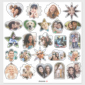 Aangepaste Foto's Schattigee Leuke Vormen Vinyl St Sticker (Vel)