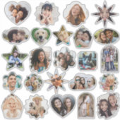 Aangepaste Foto's Schattigee Leuke Vormen Vinyl St Sticker (Voorkant)