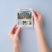 Aangepaste foto's - Te koop vastgoed Flyer (Hand)