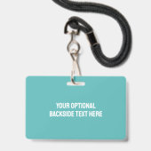 Aangepaste foto's, tekst en kleur van beste vriend badge (Achterkant met lanyard)