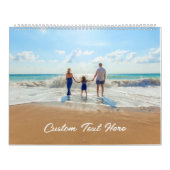 Aangepaste foto's Tekstkalender Uw foto's Gift Kalender (Hoes)