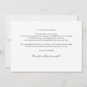 Aangepaste foto's Trouwbedankkaart Notitiekaartje (Achterkant)