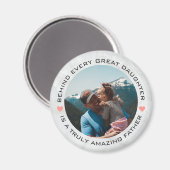 Aangepaste foto's vaderdag magneet (Voorkant / Achterkant)