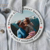 Aangepaste foto's vaderdag ronde button 6,0 cm (In situ)