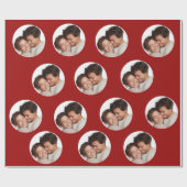 Aangepaste foto's Valentijnsdag inpakpapier  (Vlak)
