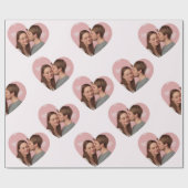 Aangepaste foto's Valentijnsdag inpakpapier (Vlak)