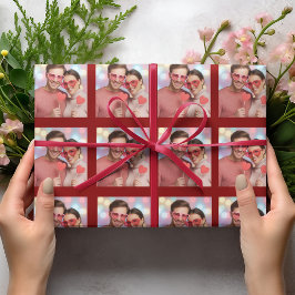 Aangepaste foto's Valentijnsdag inpakpapier 