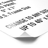 Aangepaste foto's van 5 x 7 inch (VS-Lijst) Foto Afdruk (Hoek)