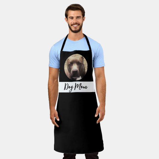 Aangepaste foto's van Dog Kitchen Schort (Gedragen)
