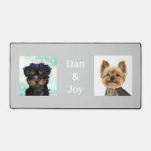 Aangepaste foto's van een knuffelbare kleine hond bureaumat (Voorkant)