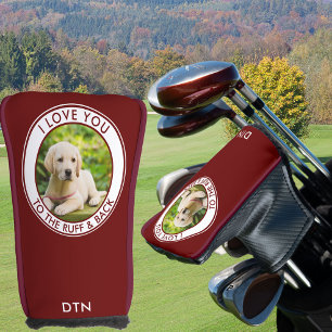Aangepaste foto's van je naar het Ruff & Back Red Golfheadcover