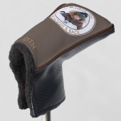 Aangepaste foto's van jou naar Rough en Back Brown Golfheadcover (3/4 voorkant)