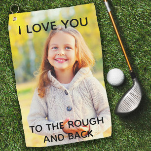 Aangepaste foto's van jou naar Rough en Back Golfhanddoek