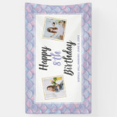 Aangepaste foto's van magische zeemeerminnende fee spandoek (Verticaal)