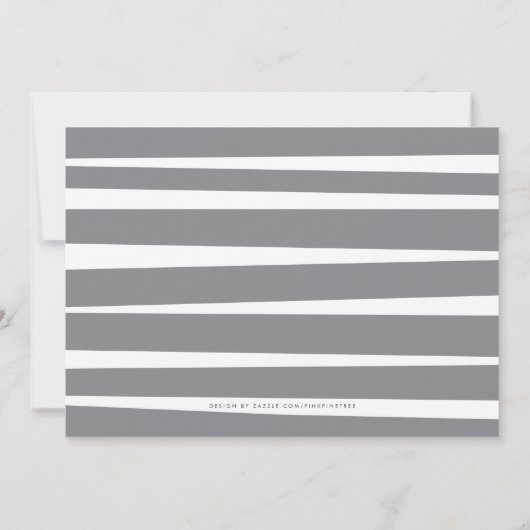 Aangepaste foto's van moderne grijze tweelingen - aankondiging (Achterkant)