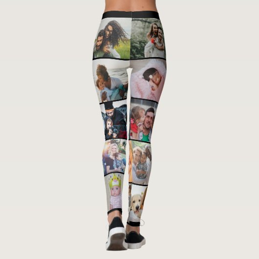 Aangepaste foto's van persoonlijke reeks - Collage Leggings (Achterkant)
