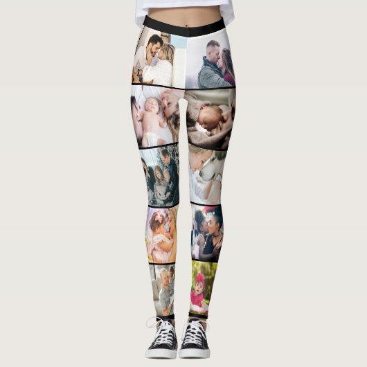 Aangepaste foto's van persoonlijke reeks - Collage Leggings (Voorkant)