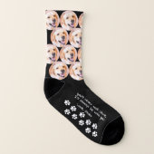 Aangepaste foto's van schilderafdrukken sokken (Links binnenkant)