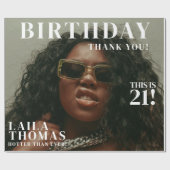 Aangepaste Foto's Verjaardagsfeest Magazine Hoesje Cadeaupapier (Vlak)