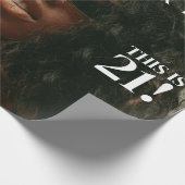 Aangepaste Foto's Verjaardagsfeest Magazine Hoesje Cadeaupapier (Hoek)