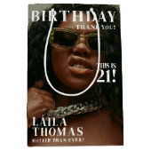 Aangepaste Foto's Verjaardagsfeest Magazine Hoesje Medium Cadeauzakje (Voorkant)