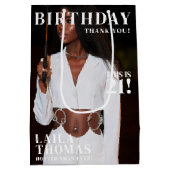 Aangepaste Foto's Verjaardagsfeest Magazine Hoesje Medium Cadeauzakje (Achterkant)