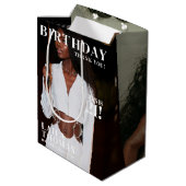 Aangepaste Foto's Verjaardagsfeest Magazine Hoesje Medium Cadeauzakje (Achterkant Gekanteld)
