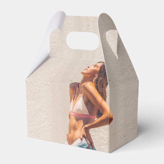 Aangepaste Foto's Verjaardagsfeest Selfie Afbeeldi Bedankdoosjes (Achterkant)